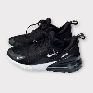 Nike Air Max 270 Black and White Shoes Big Kids 4Y